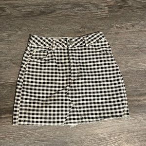 Topshop Gingham mini skirt